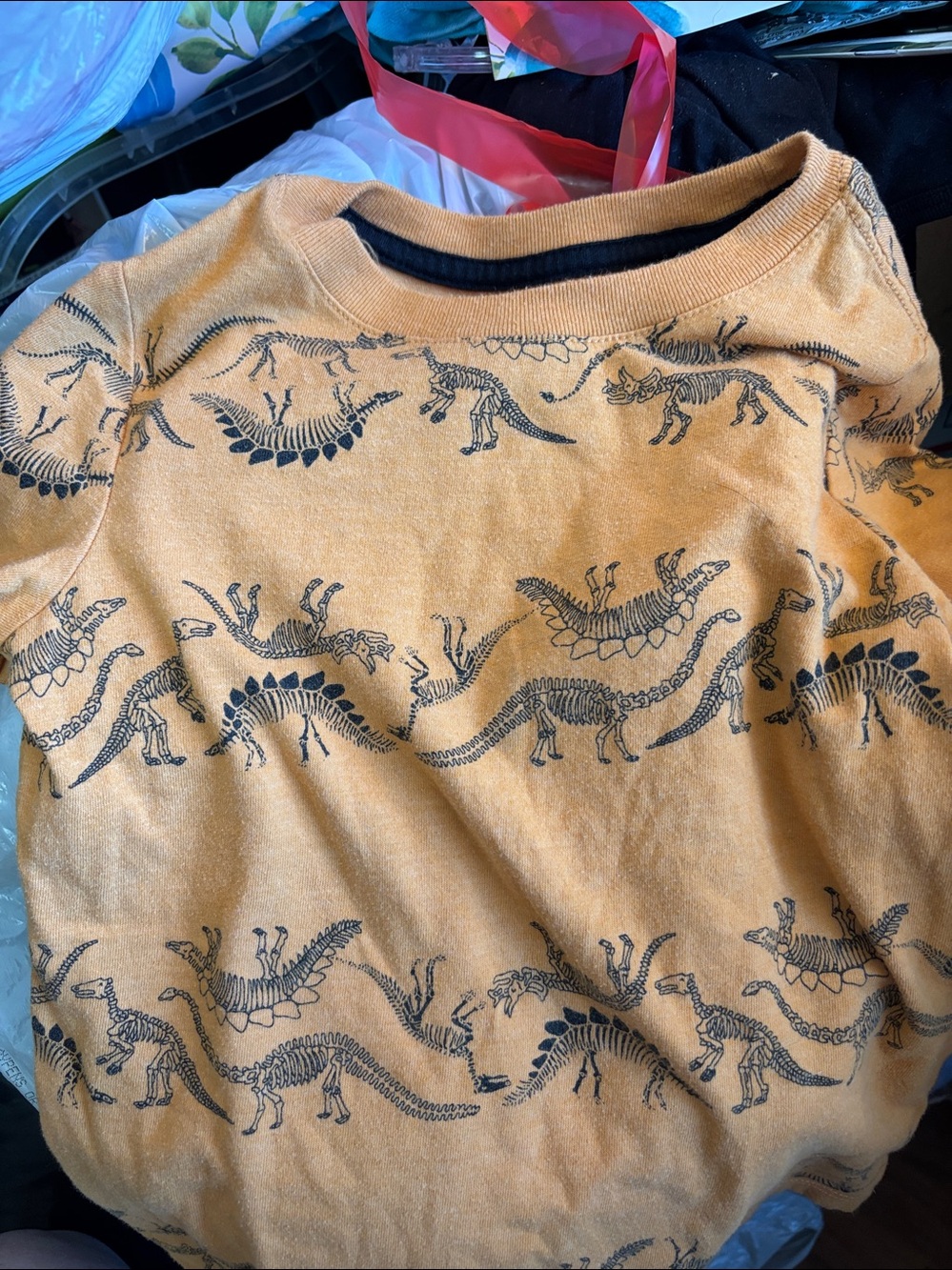 Cat & Jack Tee with Black Print 3T
